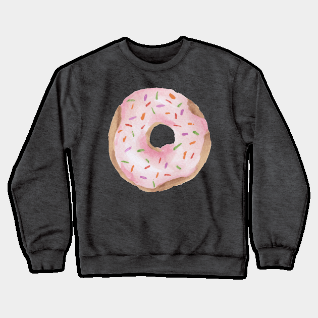 Pink Doughnut Crewneck Sweatshirt by Sarabirawi8